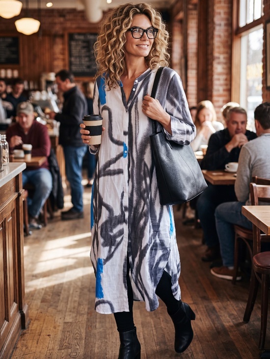 Banana Blue Dresses & Skirts - 🇦🇺 Linen tunic maxi shirt dress by Banana Blue S Small